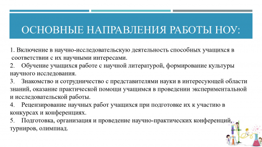 Деятельность НОУ