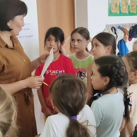 В пришкольном лагере 