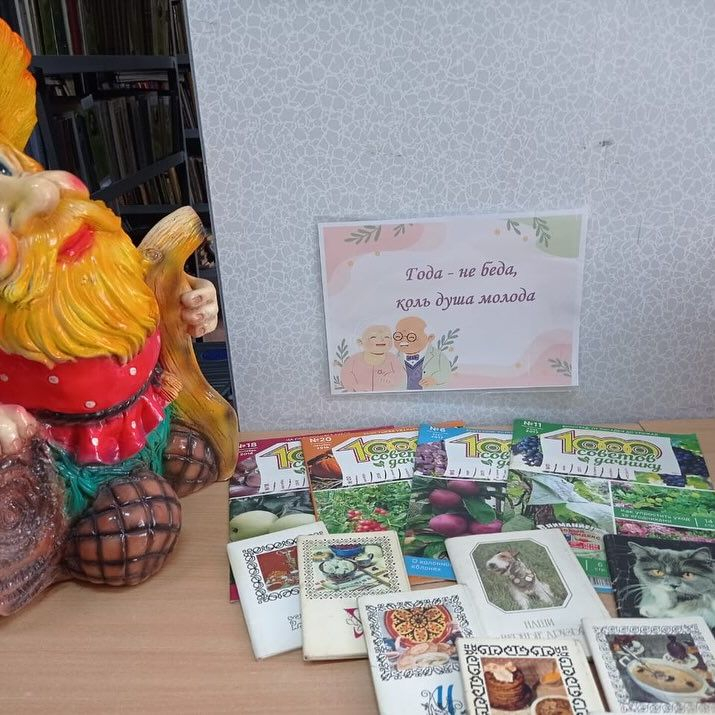 В канун «Дня пожилых людей» в школьной библиотеке КГУ « ОШ (РЦ) им.Н.Абдирова » прошла книжная выставка-посвящение « Года – не беда, коль душа молода», которая рассказала об активной жизни пожилых людей , которым «года не беда».