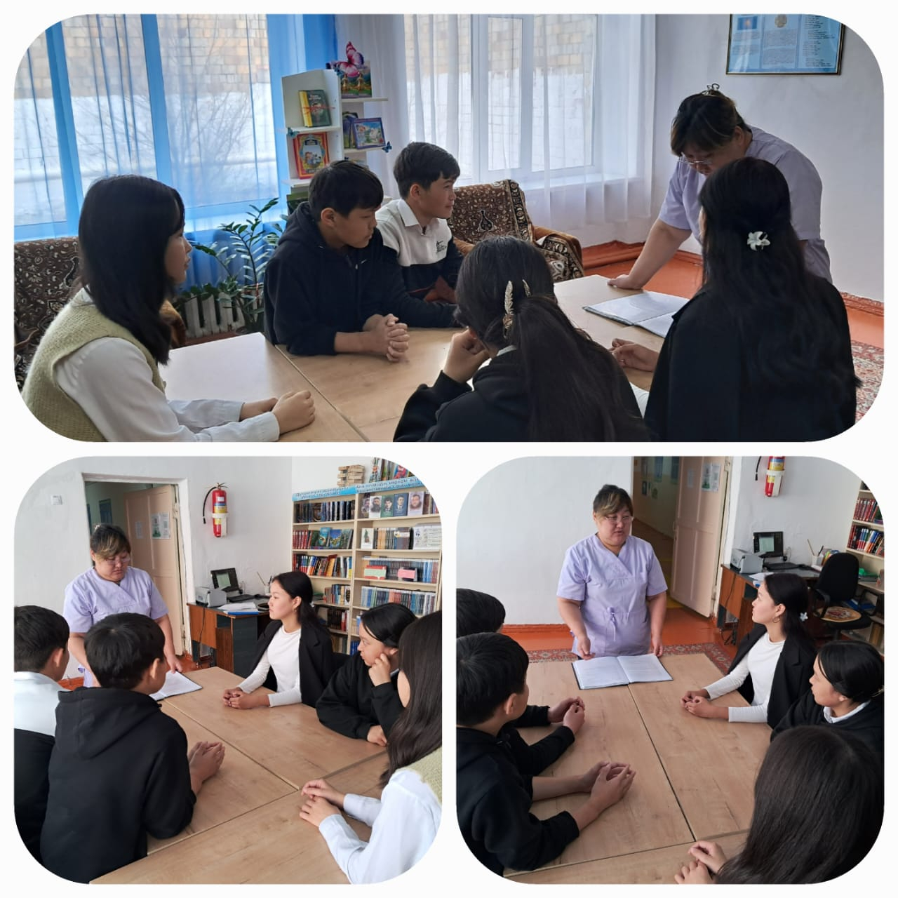 №15 жалпы білім беретін мектептің медбикесі М.Қ.Баймурзина «Туберкулездің алдын алу» тақырыбына профилактикалық әңгіме өткізді.
