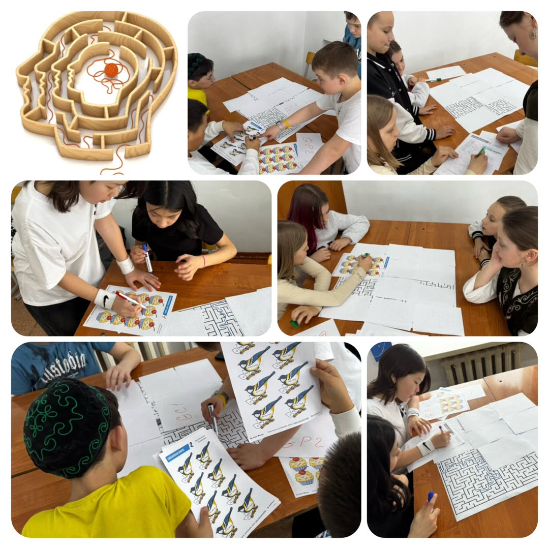 Бүгін «Нұркен Әбдіров атындағы ОБС (ОҚ)» КММ-нің 6-Б сыныбында «Білім лабиринті» атты қызықты интеллектуалдық ойыны өтті. 