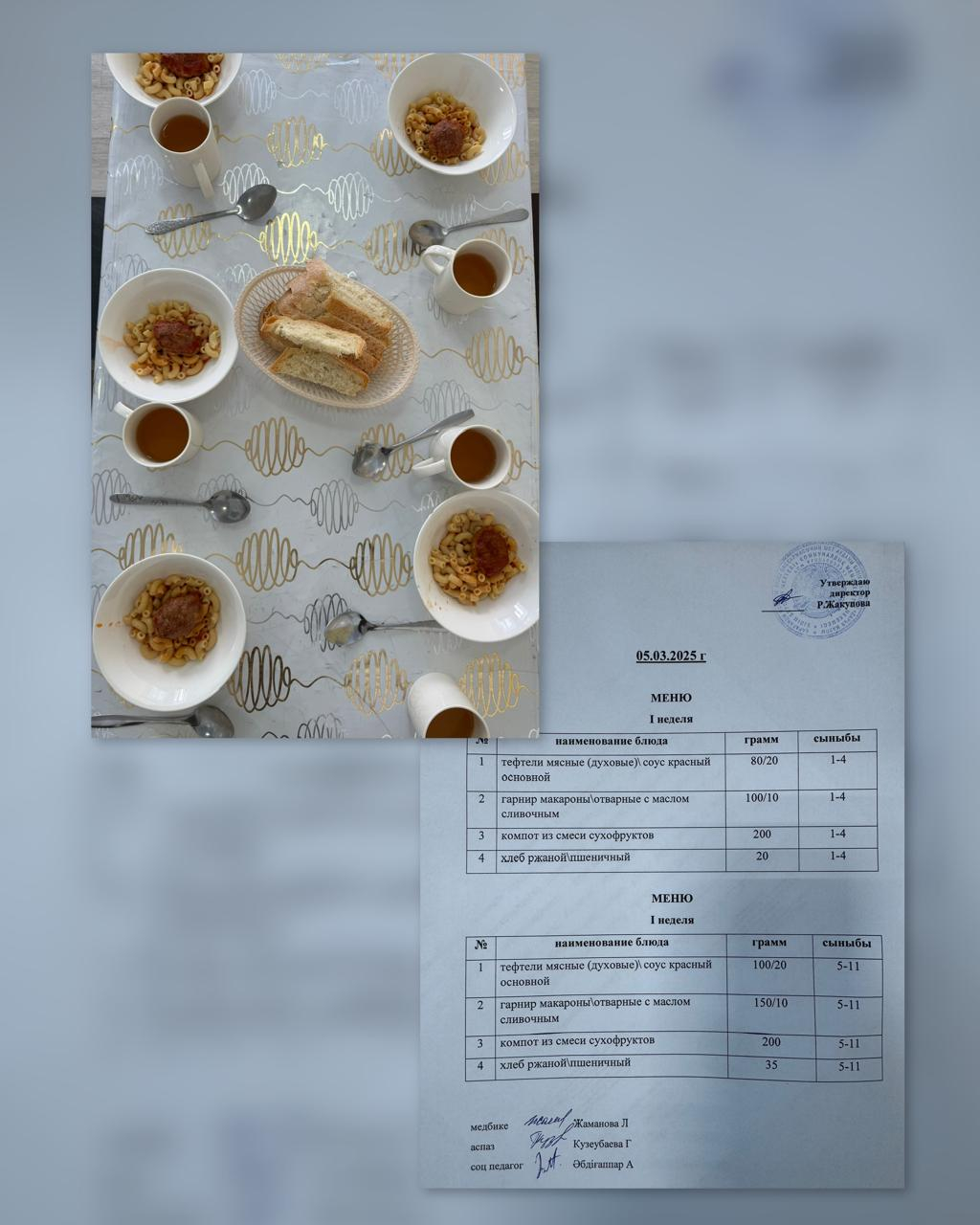 Ас мәзірі 05.03.2025ж. 