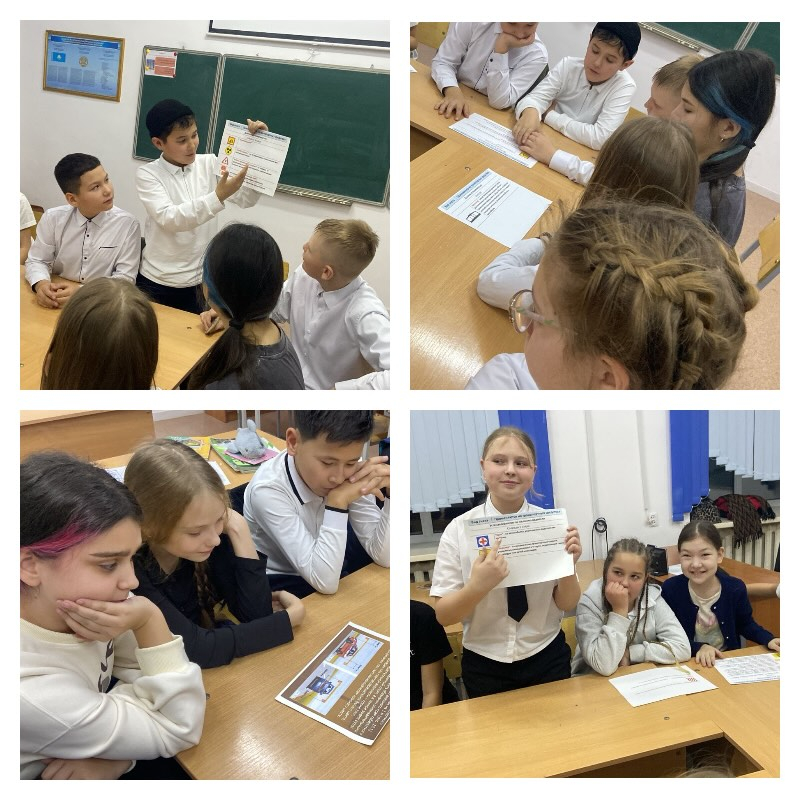 Сегодня в 6А классе прошло важное занятие по ПДД, посвященное назначению номерных и опознавательных знаков и надписей на транспортных средствах.