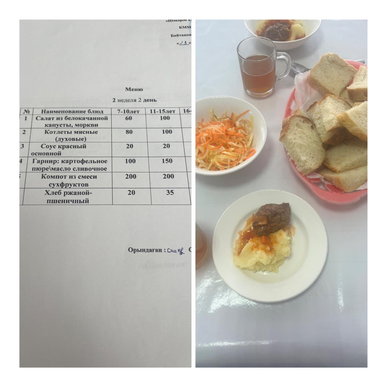  «9 қыркүйектегі мектептегі тамақтану»