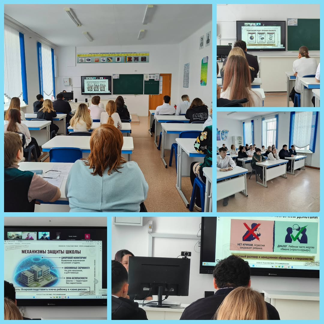 Профилактикалық жұмыс аясында облыстық онлайн-конференция өтті, оған мектептің ата-аналар комитетінің өкілдері,