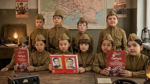3 «Б» сынып оқушыларымен «Нұра батырлары» атты ерлік сабағы өткізілді.