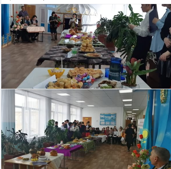 Выставка блюд разных национальностей.