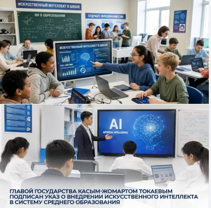 Указ «О мерах по внедрению искусственного интеллекта в систему среднего образования Республики Казахстан».